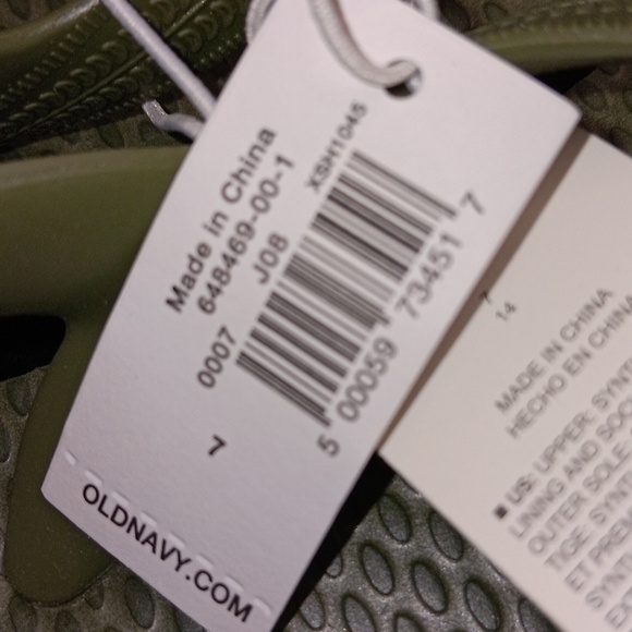 Old Navy Rubber Army Green Baby Sandals - Picture 5 of 5